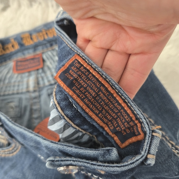 Rock Revival Sukara Stretch Cropped Jeans. Size 27. Good Preowned condition. - Picture 12 of 14